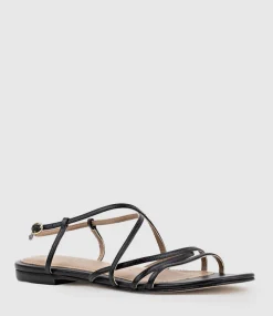 Serville Strappy Sandal In Black