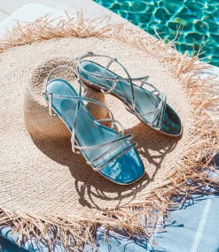Serville Strappy Sandal In Silver