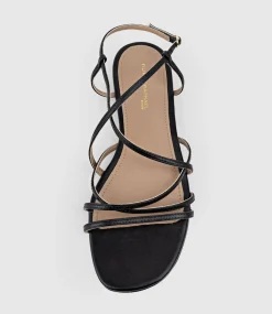 Serville Strappy Sandal In Black