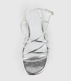 Serville Strappy Sandal In Silver