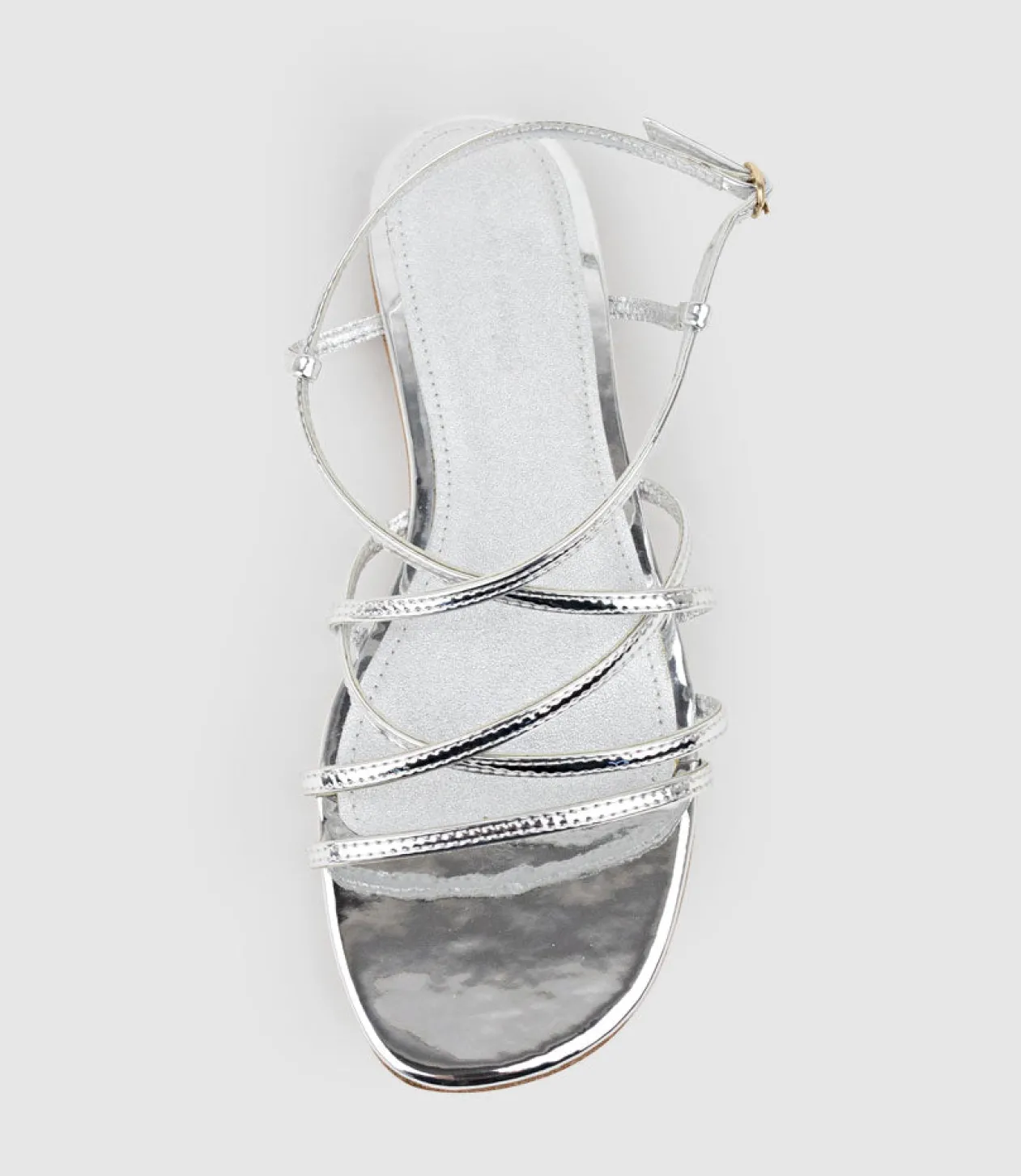 Serville Strappy Sandal In Silver