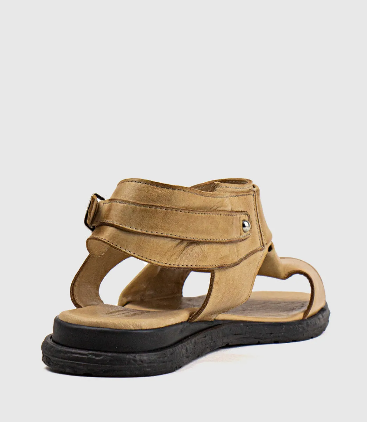 Sia Open Toe Enclosed Sandal In Sand