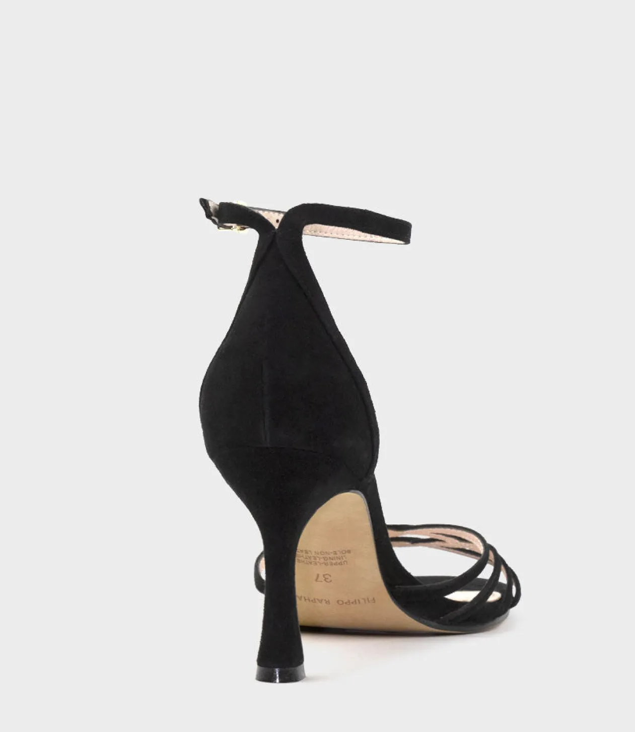 Siena85 Multistrap Sandal In Black Suede