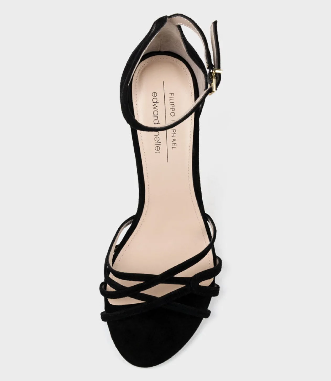 Siena85 Multistrap Sandal In Black Suede