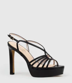 Sienna110 Strappy Platform Sandal In Black