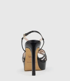 Sienna110 Strappy Platform Sandal In Black