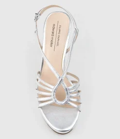 Sienna110 Strappy Platform Sandal In Silver