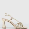 Simmer90 Strappy Slingback Sandal In Gold