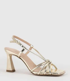 Simmer90 Strappy Slingback Sandal In Gold