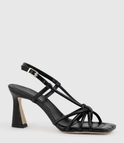Simmer90 Strappy Slingback Sandal In Black