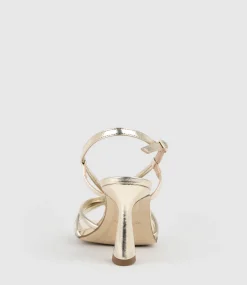 Simmer90 Strappy Slingback Sandal In Gold