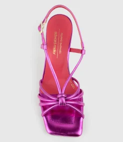 Simmer90 Strappy Slingback Sandal In Fuchsia