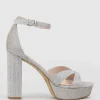 Sloane110 Platform Sandal In Silver Ritz