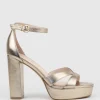 Sloane110 Platform Sandal In Rosegold