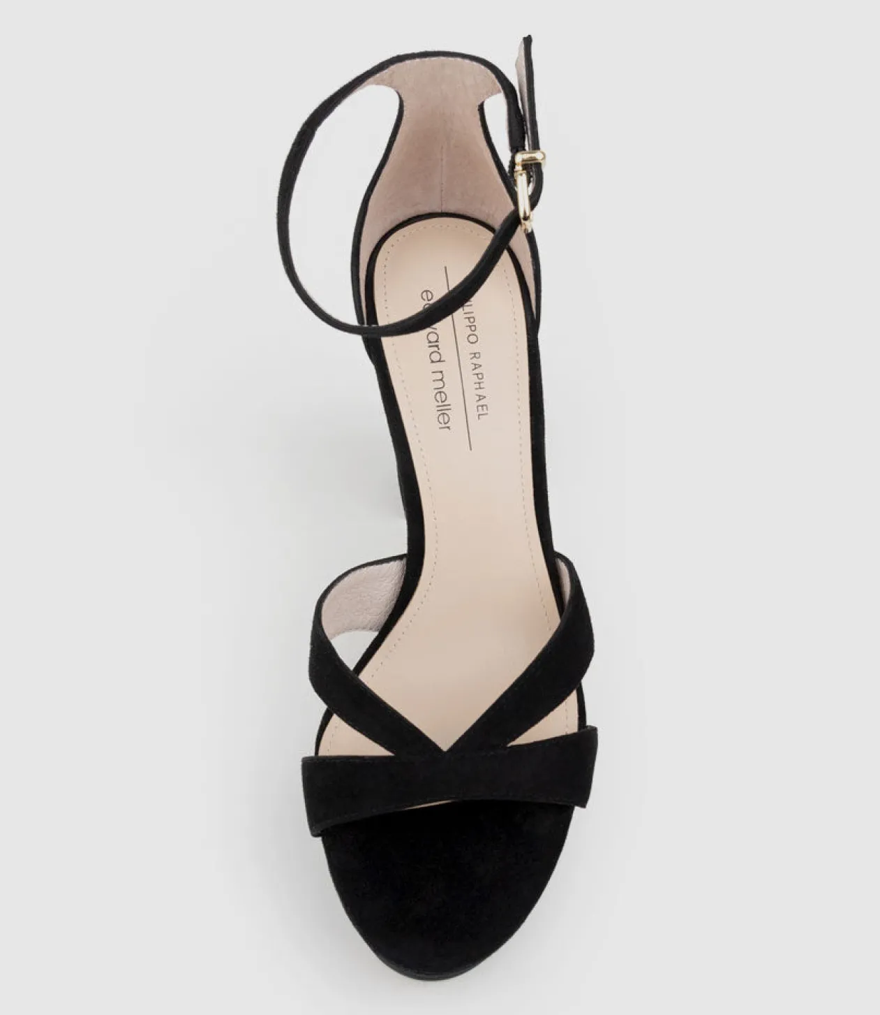 Sloane110 Platform Sandal In Black Suede