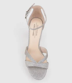 Sloane110 Platform Sandal In Silver Ritz