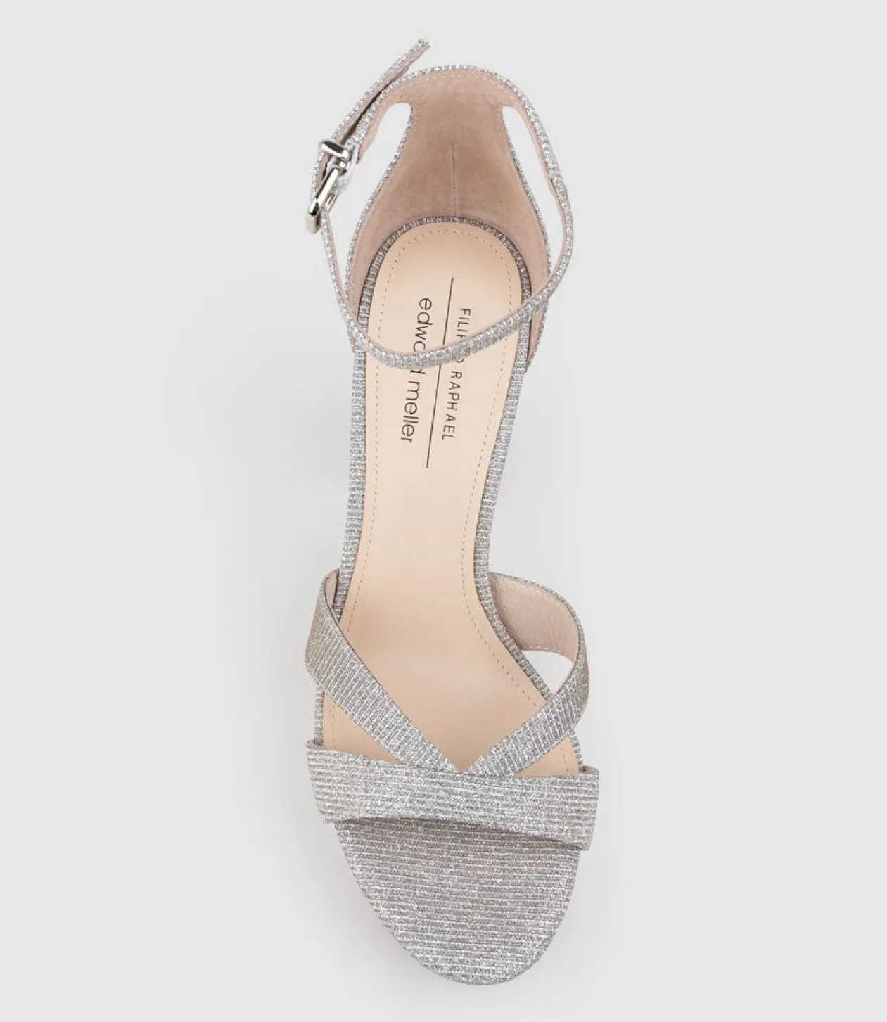 Sloane110 Platform Sandal In Silver Ritz