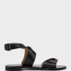 Solinda Ankle Wrap Sandal In Black