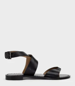 Solinda Ankle Wrap Sandal In Black