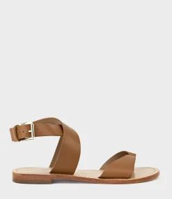 Solinda Ankle Wrap Sandal In Tan