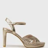 Sona90 Cross Strap Platform Sandal In Rosegold