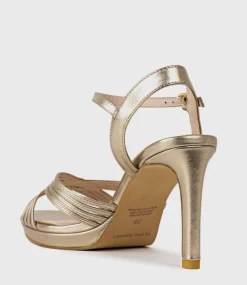 Sona90 Cross Strap Platform Sandal In Rosegold