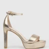 Sydney110 Single Strap Platform Sandal In Rosegold
