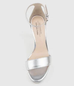 Sydney110 Single Strap Platform Sandal In Silver