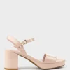 Sylas75 Platform Sandal In Nude Patent