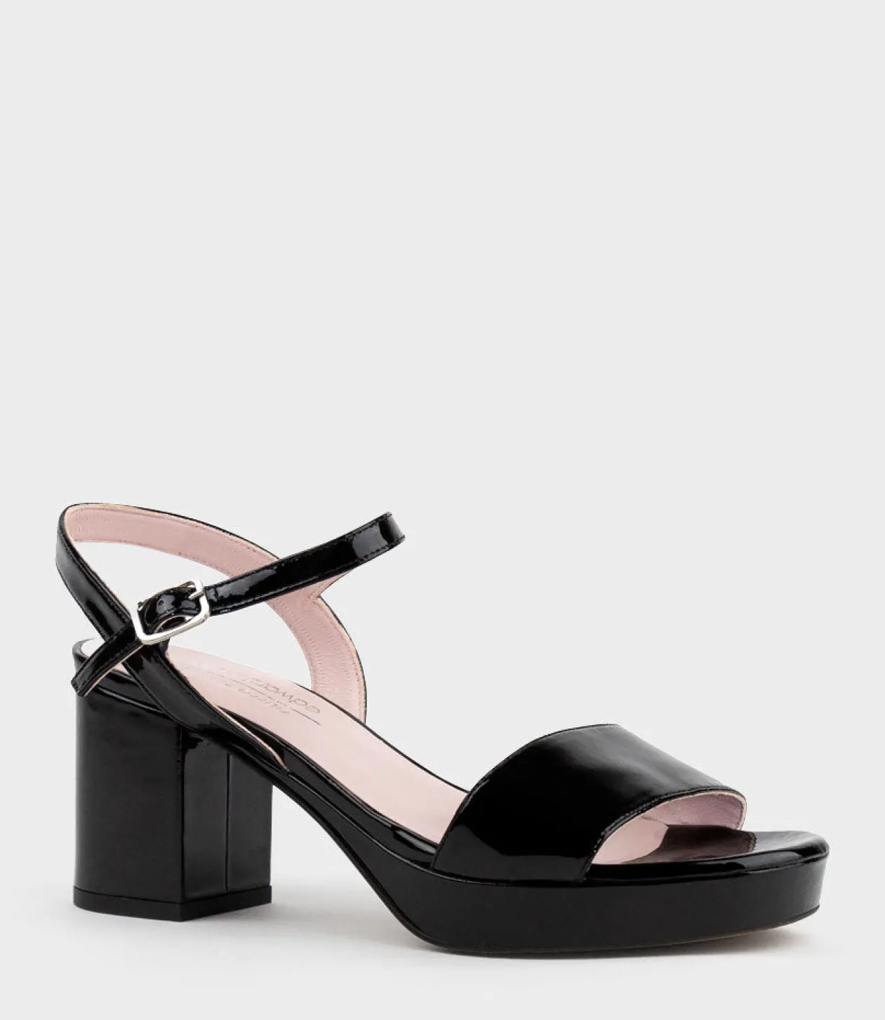 Sylas75 Platform Sandal In Black Patent
