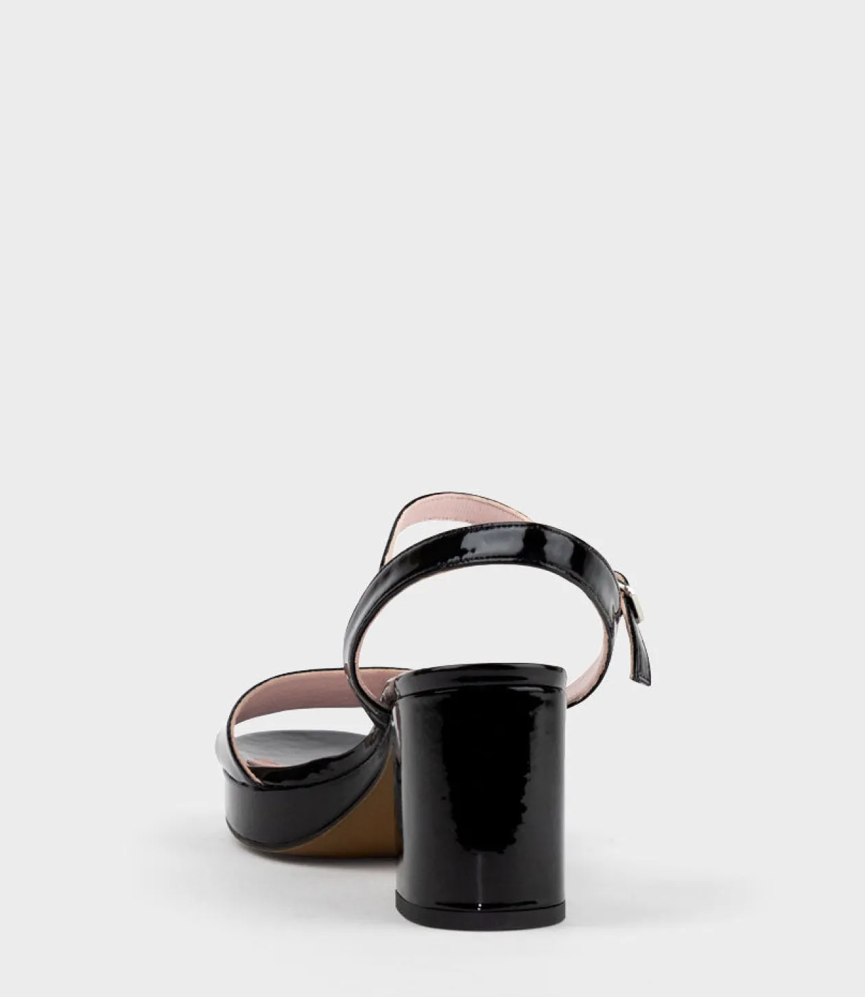 Sylas75 Platform Sandal In Black Patent