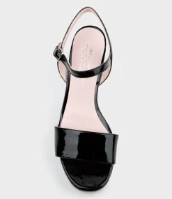 Sylas75 Platform Sandal In Black Patent