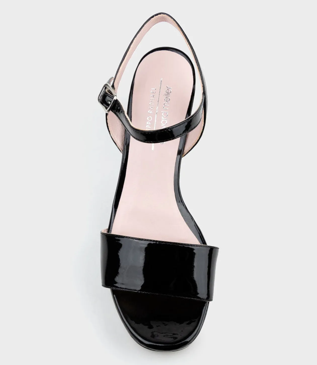 Sylas75 Platform Sandal In Black Patent