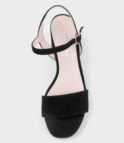 Sylas75 Platform Sandal In Black Suede