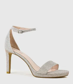 Sylvia90 Platform Sandal In Silver Ritz