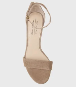 Sylvia90 Platform Sandal In Nude Suede