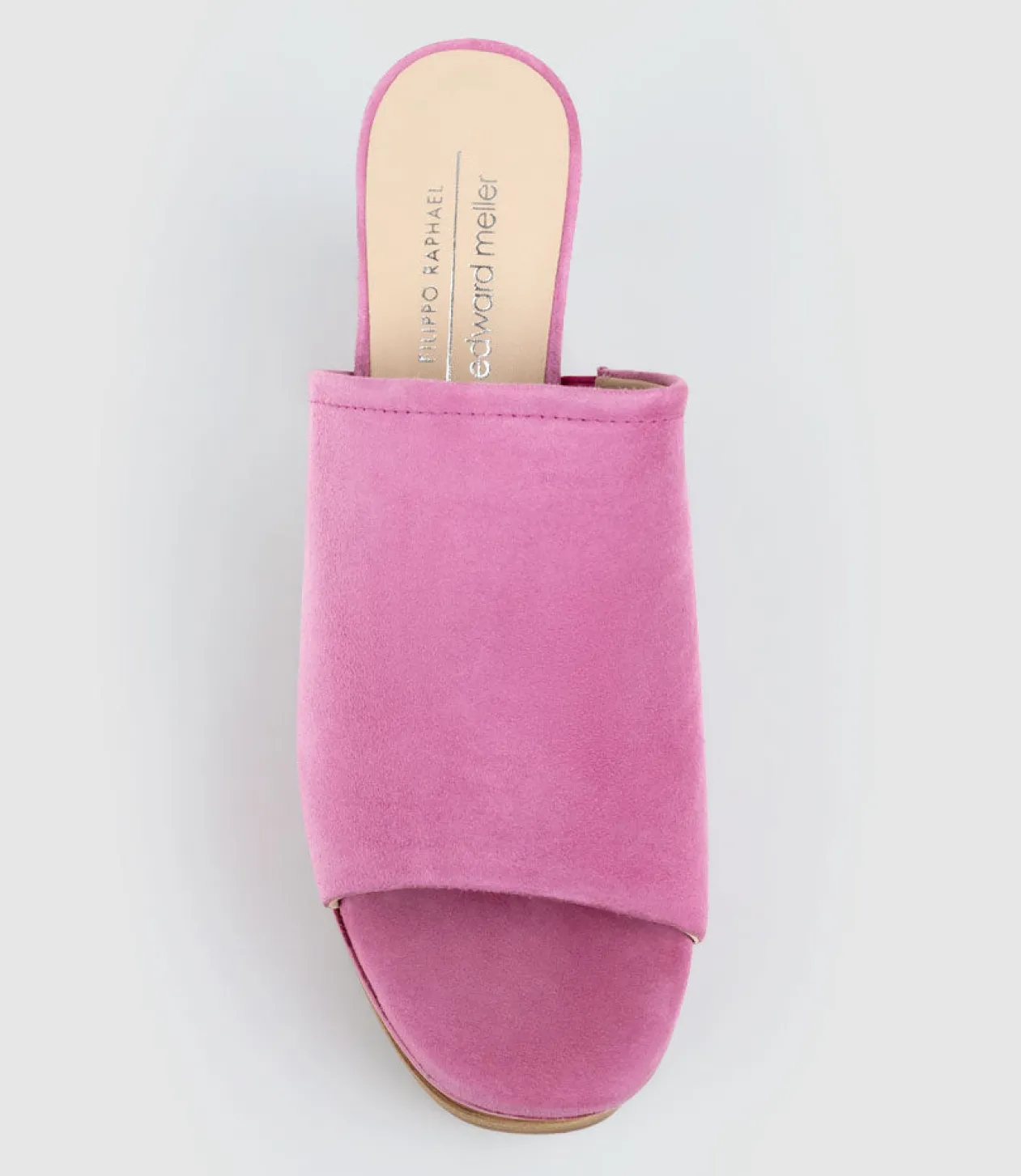 Talin90 Platform Combo Slide In Fuchsia Suede