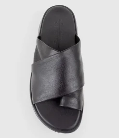 Teslyn Toe Thong Slide On Unit In Black