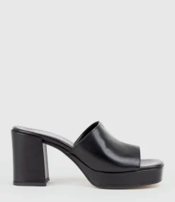 Tilla90 Platform Slide In Black