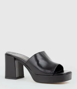 Tilla90 Platform Slide In Black