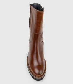 Ulara85 Lug Sole Ankle Boot In Tan