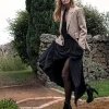 Ulias110 Half N Half Platform Boot In Black Calf