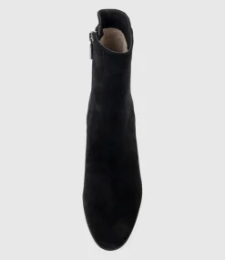Ulias110 Half N Half Platform Boot In Black Calf