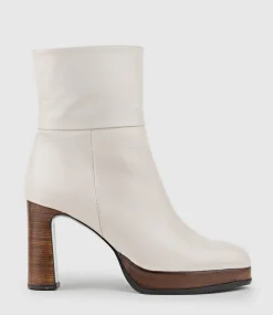 Ulla95 Platform Ankle Boot In Offwhite