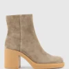 Ultra85 Ankle Boot On Unit In Latte Suede