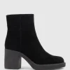 Ultra85 Ankle Boot On Unit In Black Suede