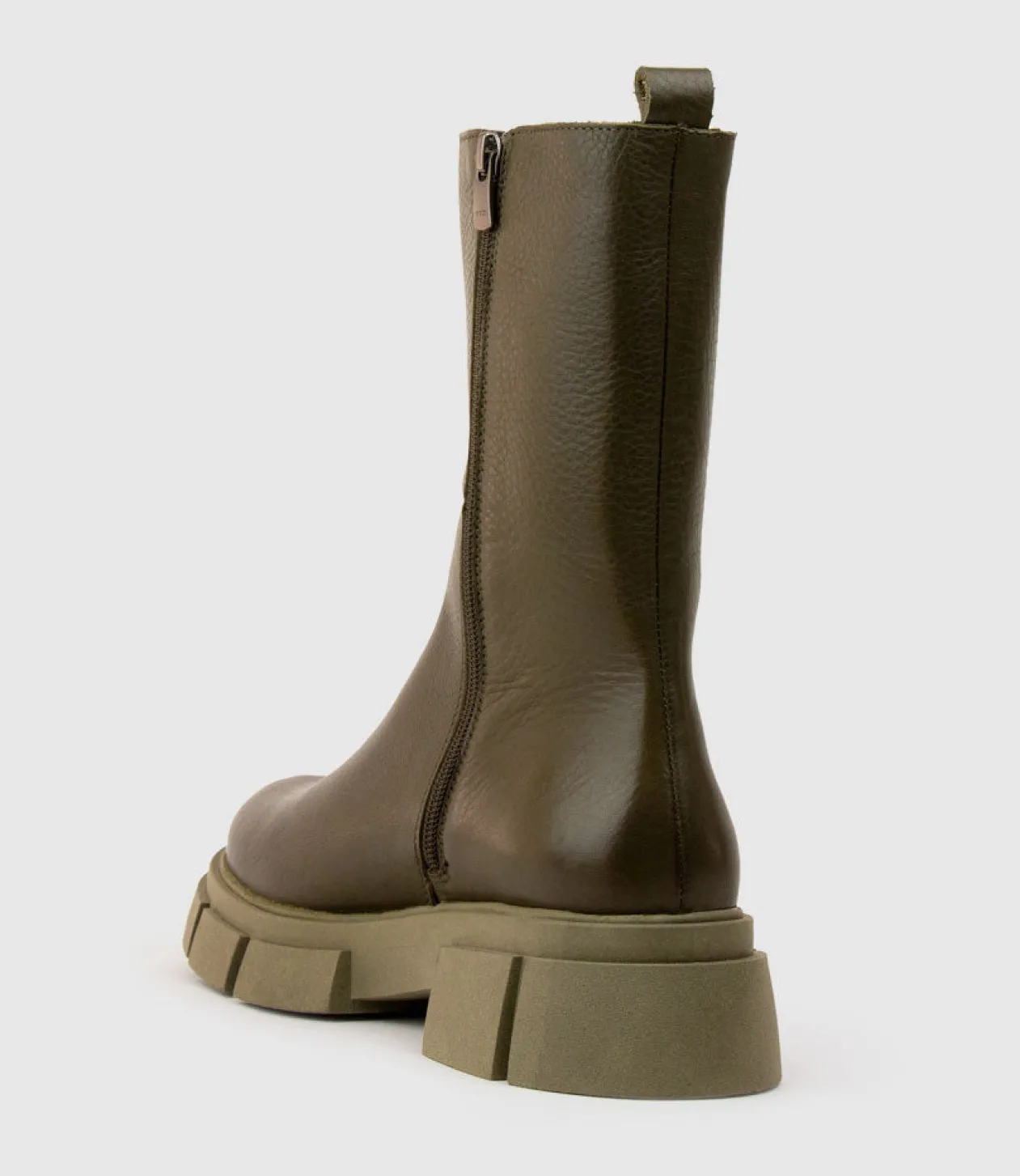 Umi Chukka Boot On Chunky Sole In Khaki
