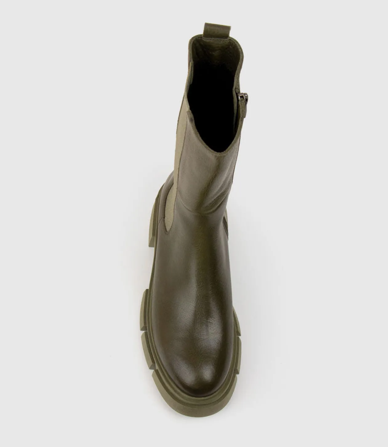 Umi Chukka Boot On Chunky Sole In Khaki