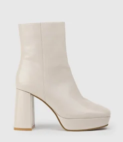 Uriel95 Platform Boot In Nude Baby Calf