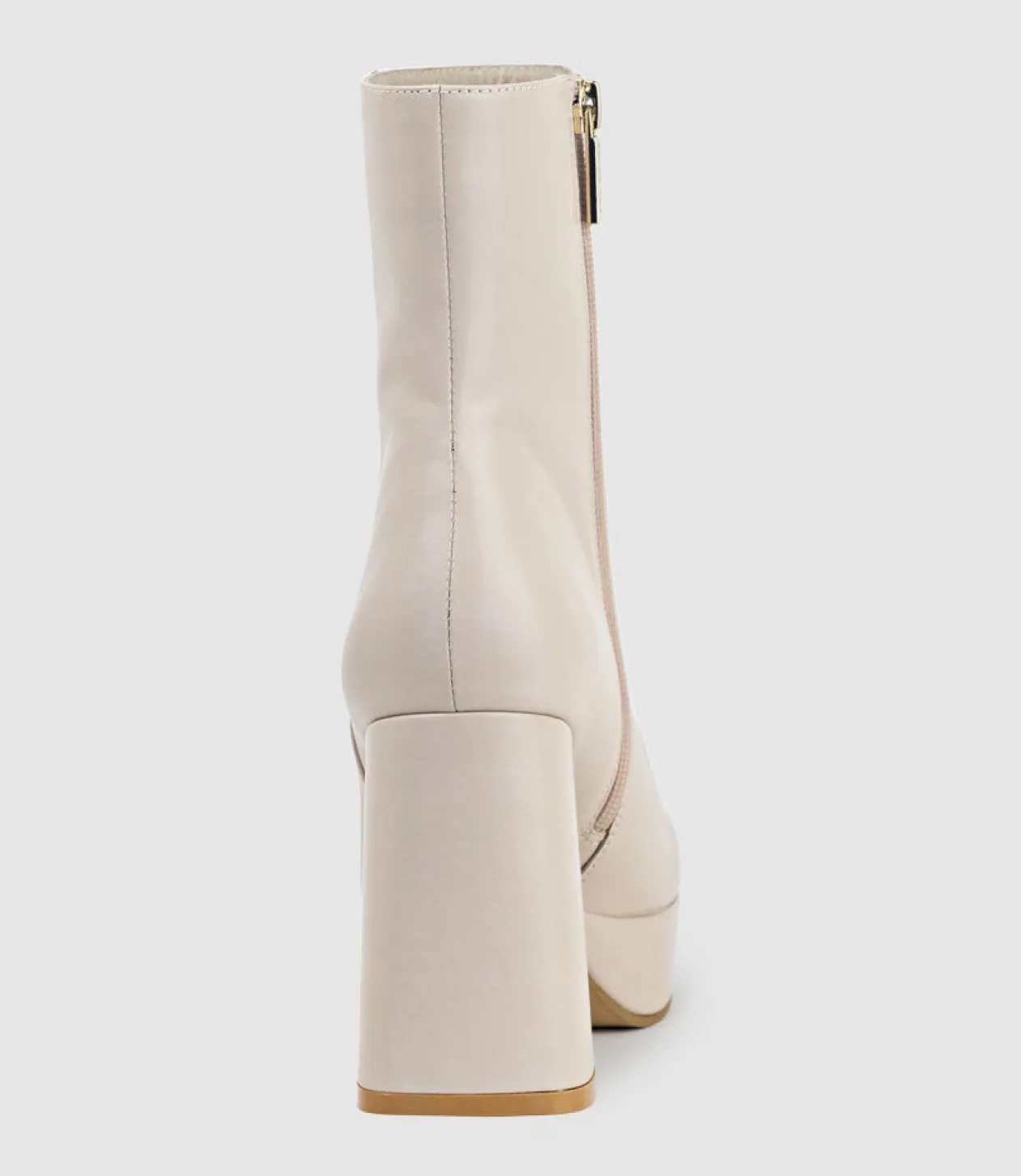 Uriel95 Platform Boot In Nude Baby Calf